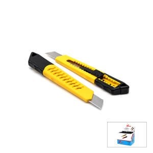 DENİZ EL ALETLERİ ( EKO ) PLASTİK FALÇATA MAKET BIÇAK SARI*48X12