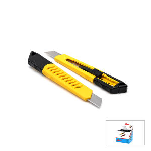 DENİZ EL ALETLERİ ( EKO ) PLASTİK FALÇATA MAKET BIÇAK SARI*48X12