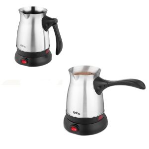 SİNBO SCM-2992 (ÇELİK) ELEKTRİKLİ CEZVE (TÜRK KAHVE MAKİNESİ & 6FİNCAN=500ML) (360° KABLOSUZ KULLANIM) (600W)*8