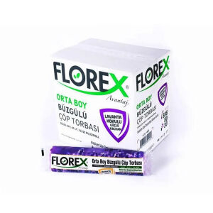 FLOREX-403 AVANTAJ ( LAVANTA KOKULU ) ( BÜZGÜLÜ ) ( ORTA ) ( 10PCS ) 55X60CM ÇÖP TORBA*25=K