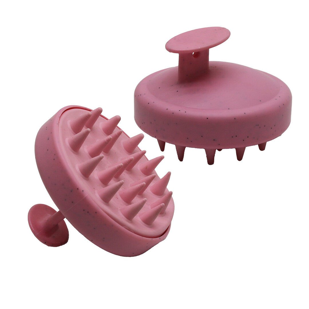 KRT-1052 ( SİLİKON DİKEN UÇLU=19PCS ) ( PRATİK ) SAÇ MASAJ & DUŞ FIRÇASI ( RENKLİ PLASTİK SAP )*240