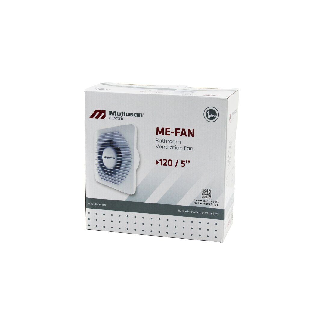 MUTLUSAN-001 211 000 120 00 00 ME-FAN (120) (5'') BANYO TUVALET HAVALANDIRMA ASPİRATÖRÜ (15W) (1900RPM) (120M3/H)*20