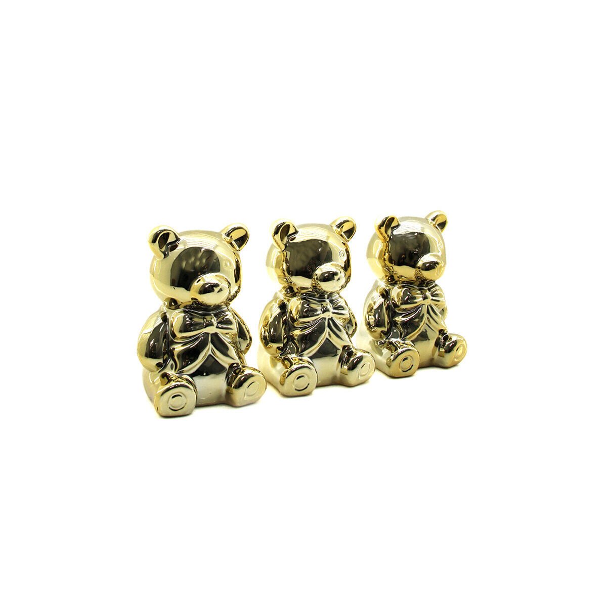 İBİCO İ12-115 ( AYICIK & ORTA ) ( GOLD & SERAMİK ) BİBLO & DEKORATİF SÜS EŞYASI*12X12