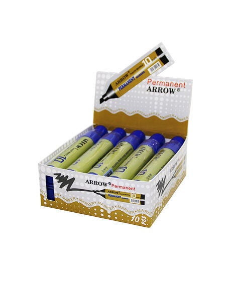 ARROW ( LUX ) ( MAVİ ) ( 10MM ) PERMANENT MARKER KOLİ KALEMİ*10X40