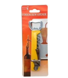 BOTTLE CORKSCREW ( BAYSA 174 ) OPENER-174 ( 3IN1 ) EKO METAL AÇACAK*10X36