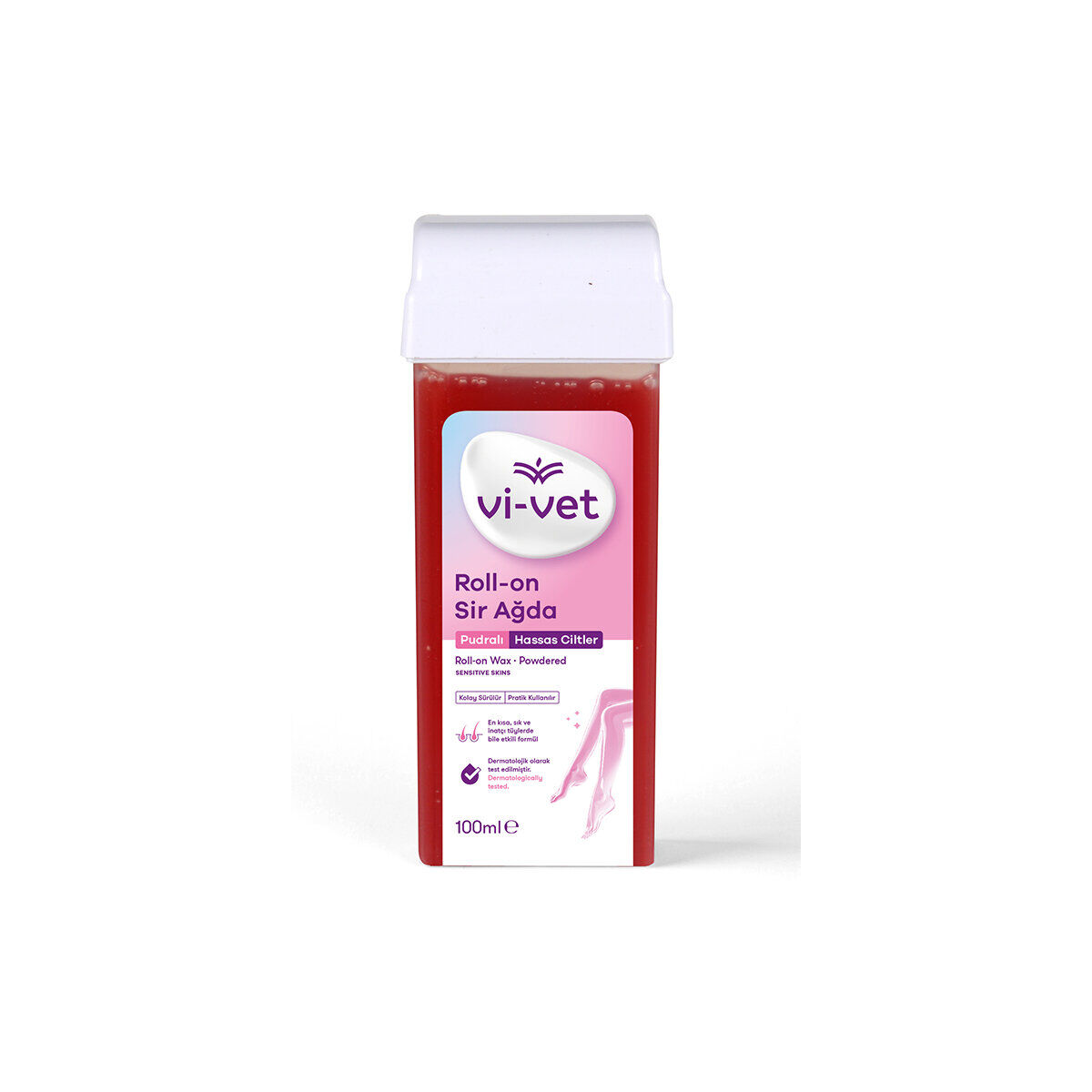 Vİ-VET ROLL-ON PUDRALI KARTUŞ SİR AĞDA 100ML*24=K