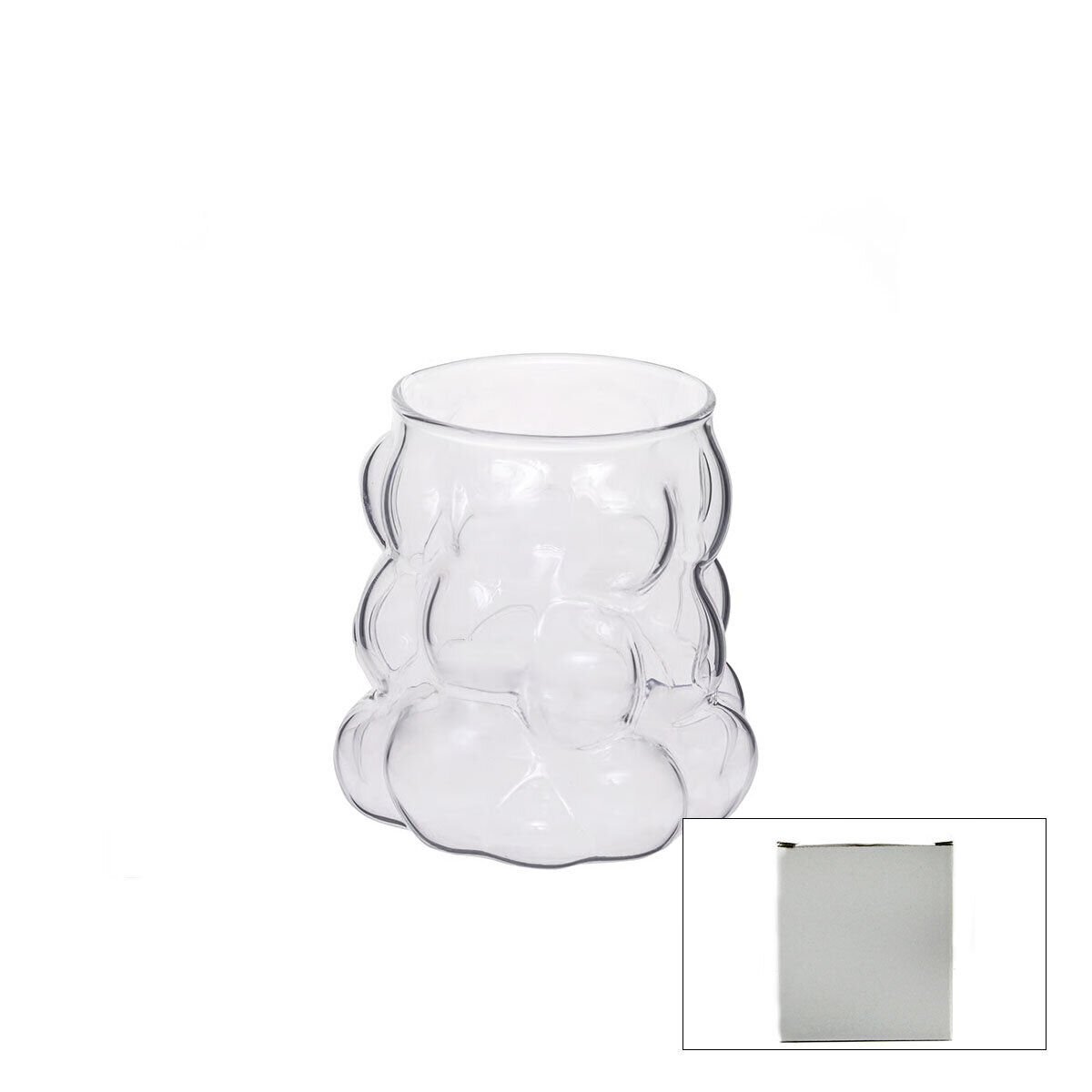 SDR-B6 ( 250ML & KULPSUZ ) ( ÇİFT CİDARLI & ÜZÜM KUPLU ) CAM BARDAK*100=K