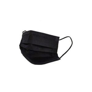 KAVMASK ( SİYAH ) ( 50PCS ) MEDİKAL CERRAHİ YÜZ MASKESİ ( TEK KULLANIMLIK & 3 KATLI )*1X48