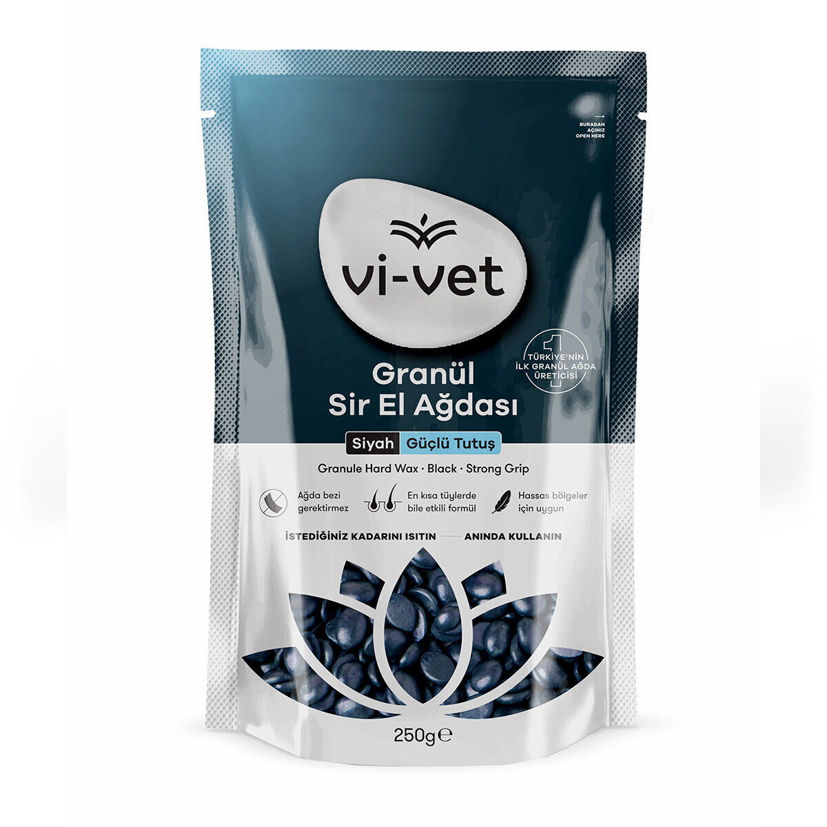 Vİ-VET GRANÜL SİYAH SOYULABİLİR İNCİ AĞDA 250GR*24