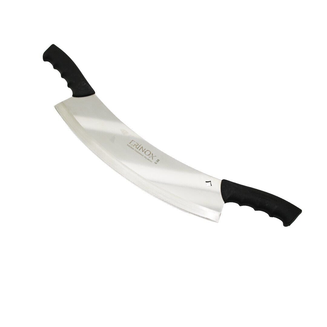 ERİNOX Ç-30 ( ÇİFT SAPLI ) ( ZIRH ) SATIR BIÇAK ( DÖVME PASLANMAZ ÇELİK ) ( BIÇAK=34CM ) ( SAPLI = 53CM )*50