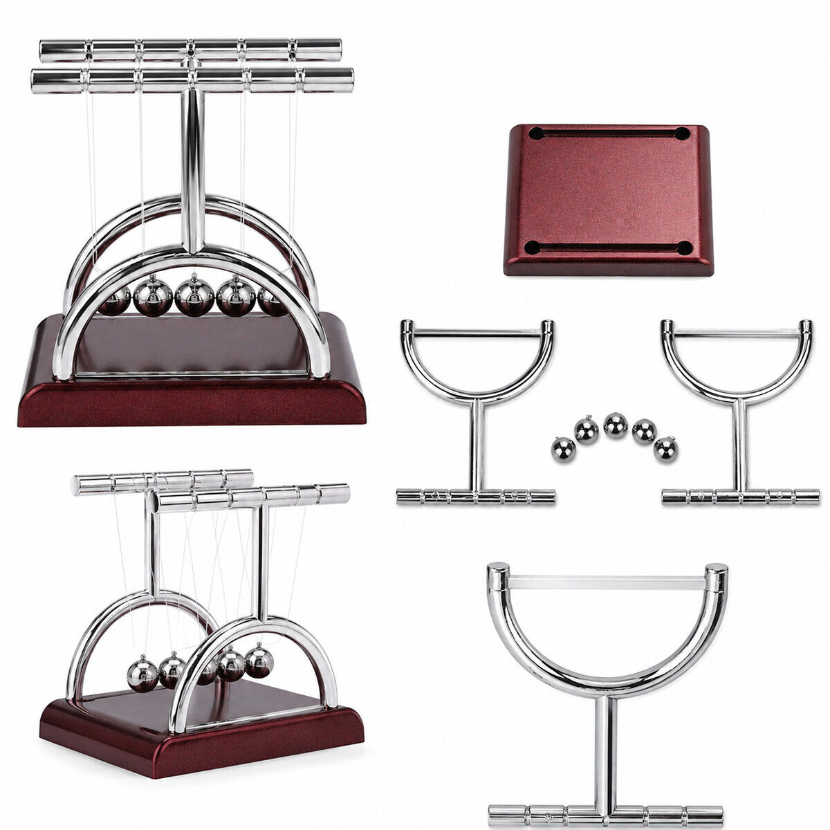 İBİCO İ12-258 BALANCE BALLS ( ORTA ) NEWTON &  METAL DENGE TOPLARI ( MASA ÜSTÜ )*72