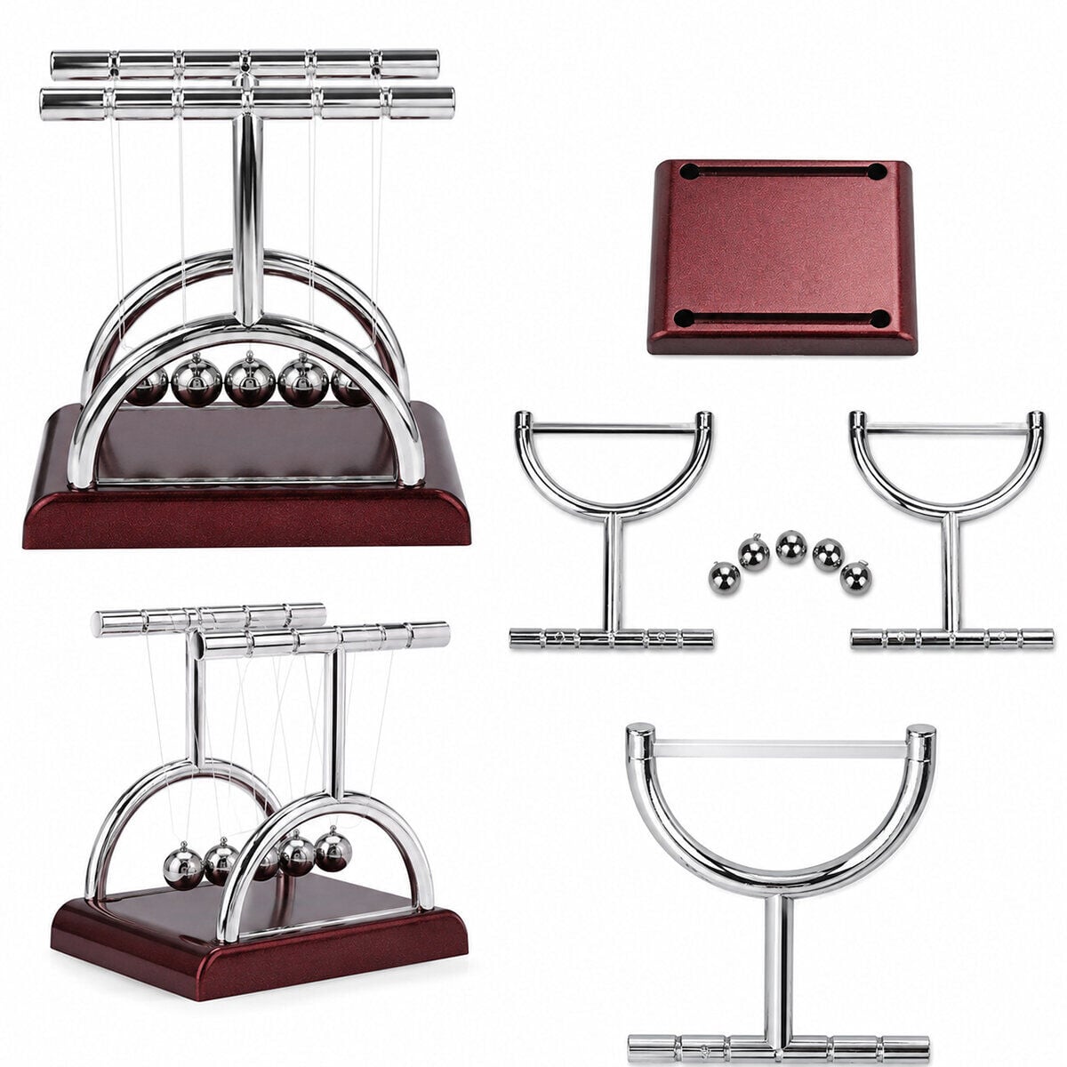 İBİCO İ12-258 BALANCE BALLS ( ORTA ) NEWTON &  METAL DENGE TOPLARI ( MASA ÜSTÜ )*72