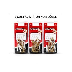 MEDALYAN DL-27 ( 20X80 ) ( 5PCS ) AÇIK PİTON DÜBELLİ*12X10