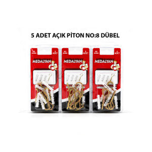 MEDALYAN DL-27 ( 20X80 ) ( 5PCS ) AÇIK PİTON DÜBELLİ*12X12