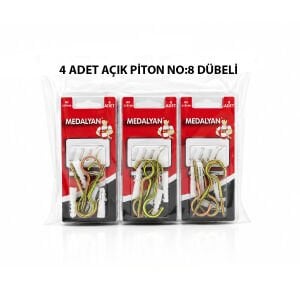 MEDALYAN DL-28 ( 21X100 ) ( 4PCS ) AÇIK PİTON DÜBELLİ*12X10