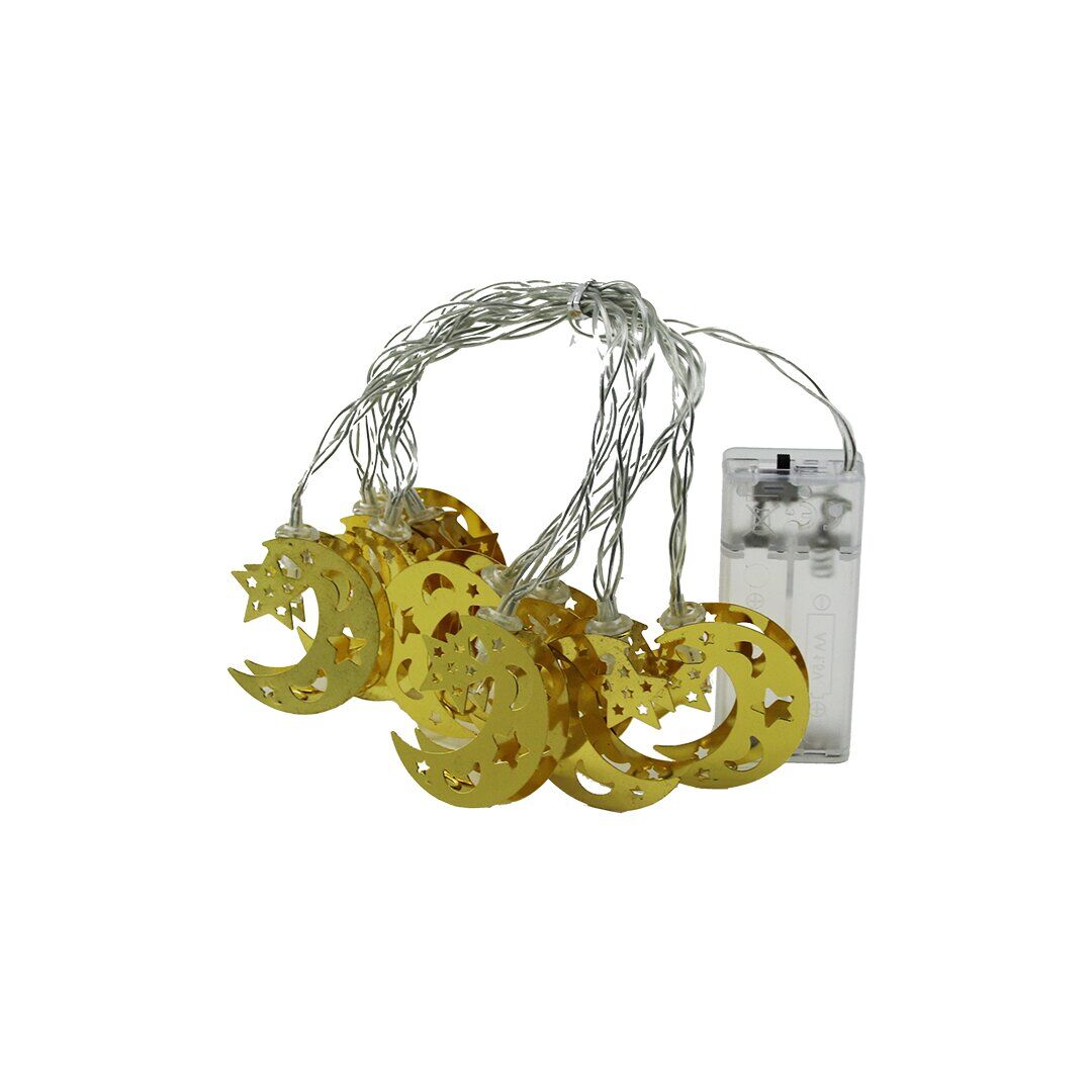 KRD-7927 ( 2MT ) ( METAL AYYILDIZ ) ( PİLLİ ) RAMAZAN LED IŞIK*100