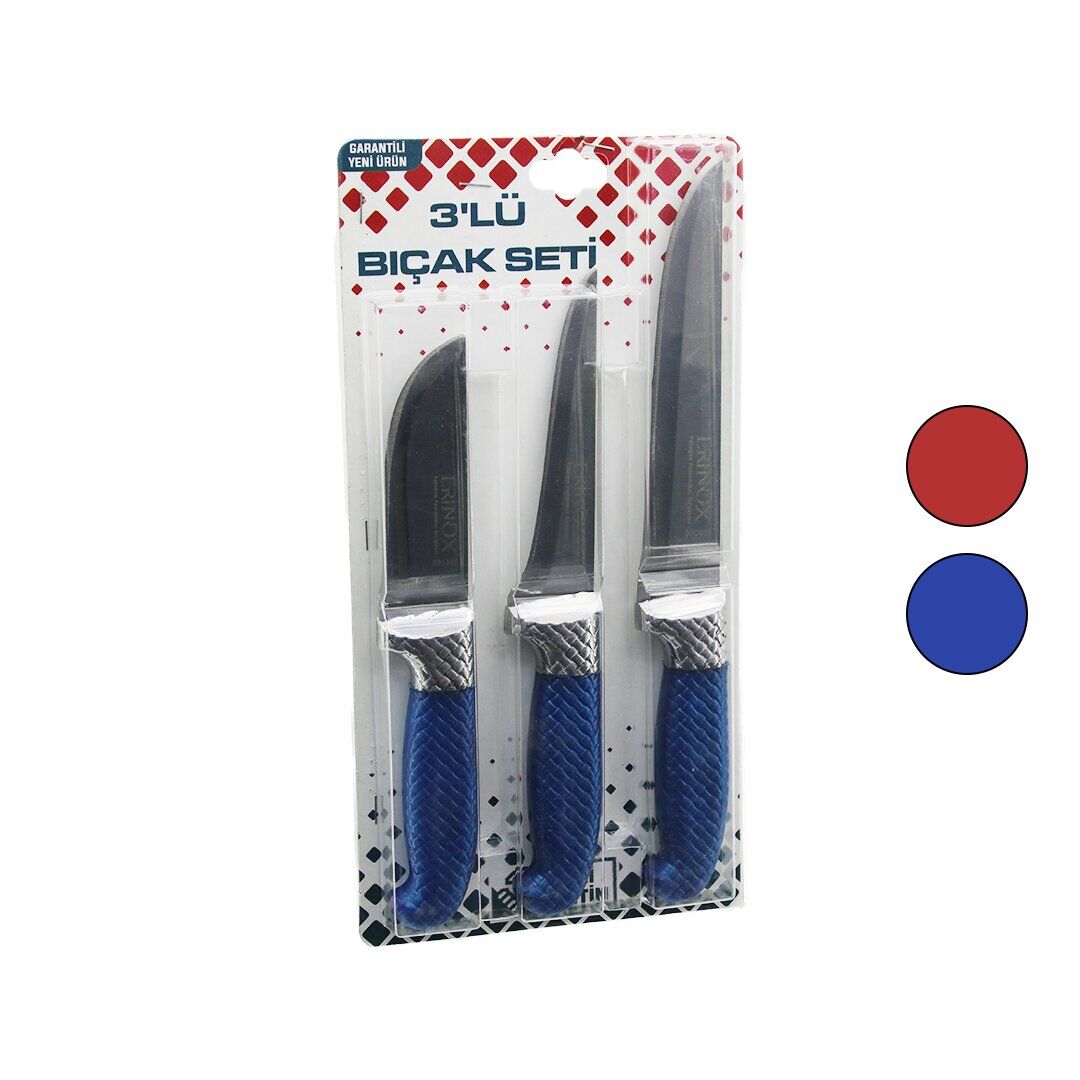 ERİNOX BP-300 ( 3PCS ) ( BİLEZİKLİ ) KURBAN BIÇAK SETİ ( BP-320Y--BP-036K--BP-0403 ) ( NO:2 KEMİK SIYIRMA & NO:0 YÜZME & NO:3 ET KURBAN BIÇAK)*50