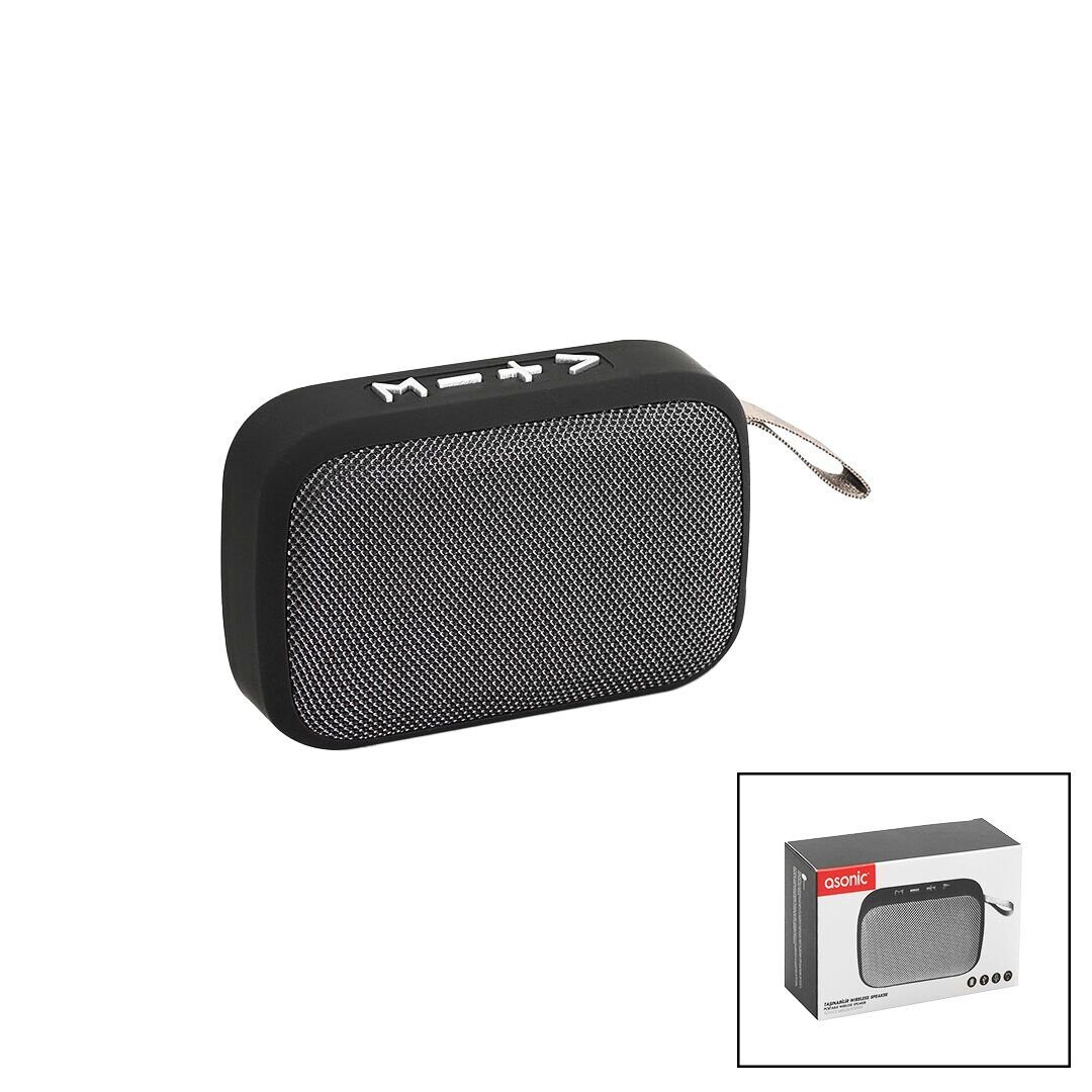 ASONİC AS-02 BLUETOOTH WİRELESS ( MİNİ ) HOPARLÖR SPEAKER ( USB ŞARJLI ) ( 3W ) (300mAH PİL & MİKROFON & KART GİRİŞİ)*20