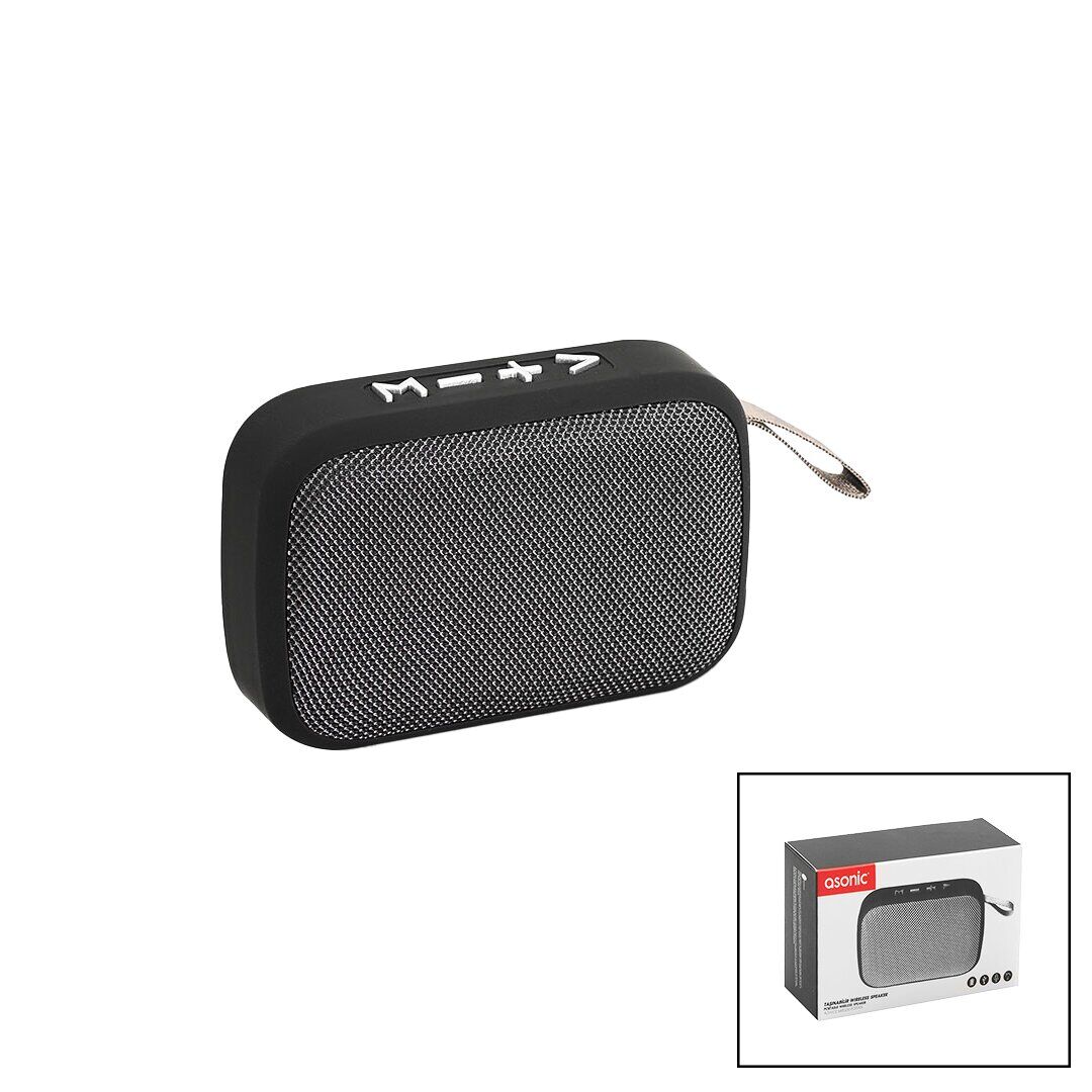 ASONİC AS-02 BLUETOOTH WİRELESS ( MİNİ ) HOPARLÖR SPEAKER ( USB ŞARJLI ) ( 3W ) (300mAH PİL & MİKROFON & KART GİRİŞİ)*20