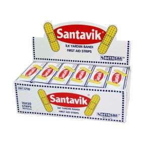 SANTAVİK-1710 ( 10PCS ) İLK YARDIM YARA BANTI ( 19X72MM ) ( BANDI )*30X40