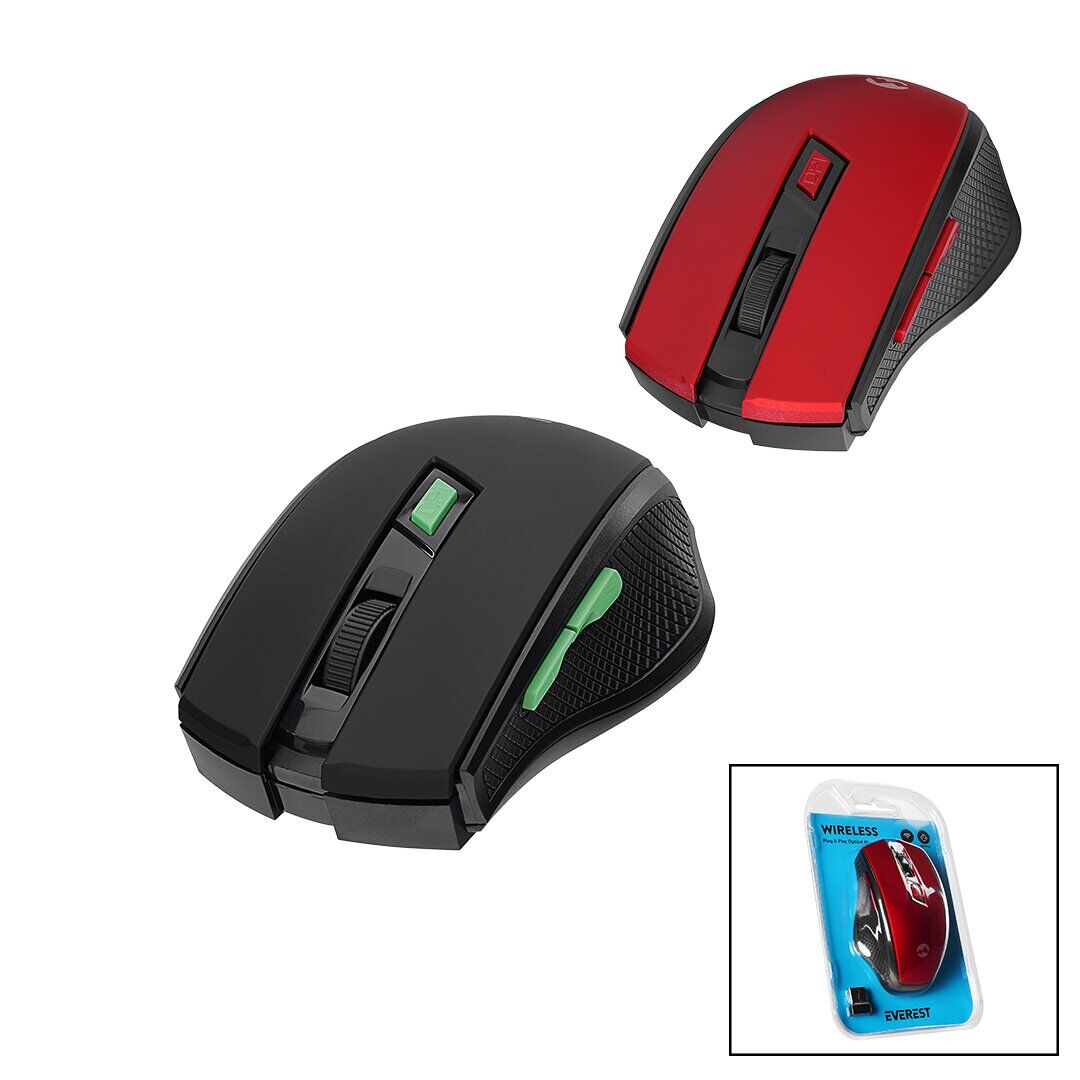 EVEREST SMW-777 ( WİRELESS & KABLOSUZ ) (1600DPI) USB OPTİCAL MOUSE ( VAKUM AMBALAJ )*40