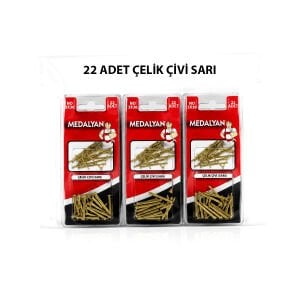 MEDALYAN DL-71 ( 3X30 ) ( SARI ) ( 22PCS ) ÇELİK ÇİVİ*12X10