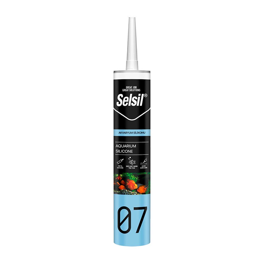 SELSİL-2449 07 ( ŞEFFAF & AKVARYUM ) SİLİKONU 280ML*25=K