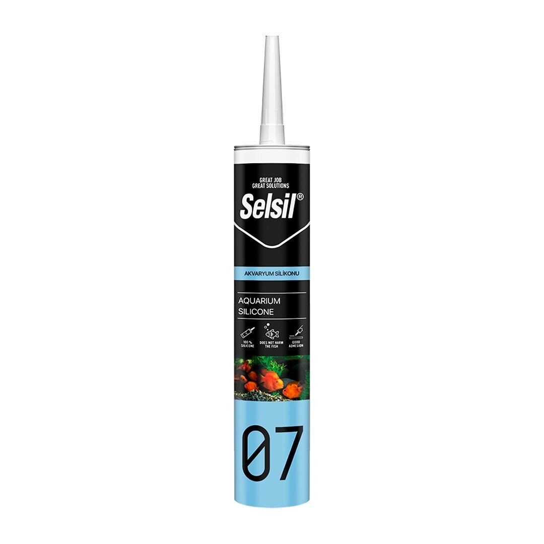 SELSİL-2449 07 ( ŞEFFAF & AKVARYUM ) SİLİKONU 280ML*25=K