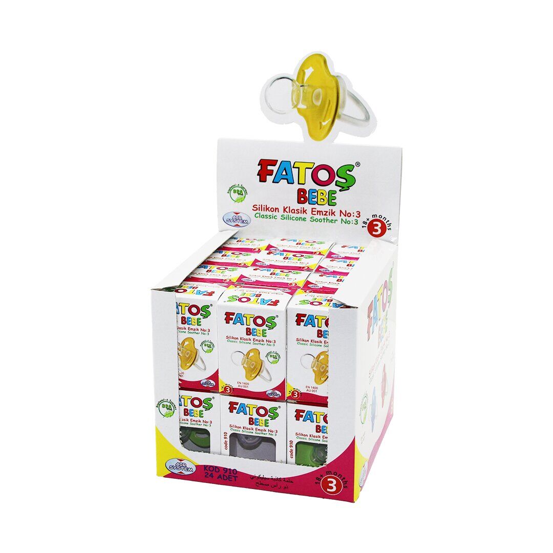 FATOŞ BEBE-910 ( NO-3 ) ( SİLİKON & KLASİK ) EMZİK*24X24