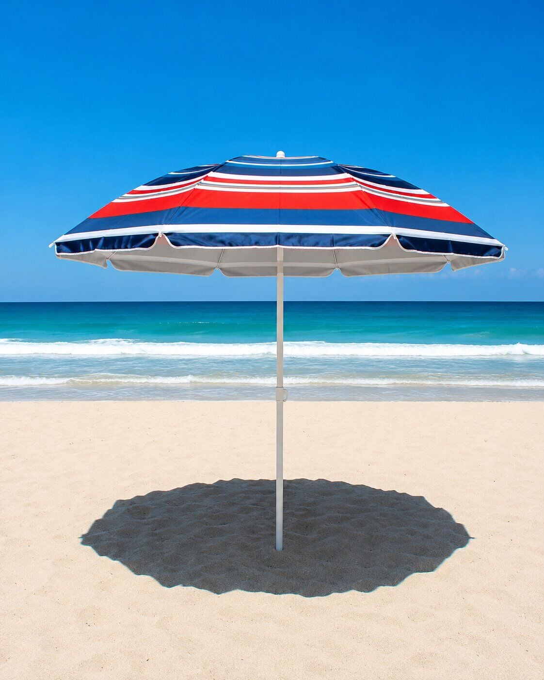 SKYBELT SKY-121 ( 170CM SAPLI ) ( ÇAP: 85*85CM ) ( DÜZ - KARIŞIK RENK ) PLAJ ŞEMSİYESİ ( 8 TELLİ & FIBERGLASS ) ( POLYESTER KUMAŞ )*24=K