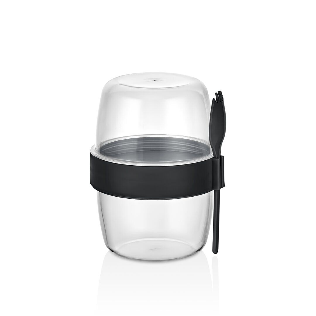 QLUX L-00978 BOMONTİ YOĞURT KABI ( 2 BÖLMELİ = 300+300 ML)*24=K