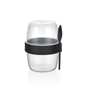 QLUX L-00978 BOMONTİ YOĞURT KABI ( 2 BÖLMELİ = 300+300 ML)*24=K