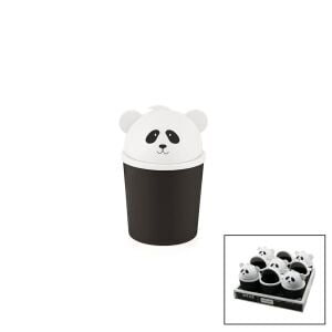QLUX L-00988 PANDA ( MİNİ ) MASA ÜSTÜ ÇÖP KOVASI ( OFİS & ÇOCUK ODASI & MAKYAJ VB.)*18=K