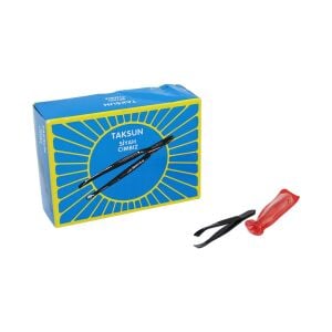 TAKSUN TW-28 ( SİYAH ) METAL CIMBIZ ( ŞEFFAF PVC KILIFLI )*60X24