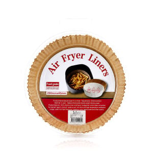 İBİCO İ22-462 ( 50PCS ) ( YUVARLAK TABAN: 20CM & KENAR: 4.5CM ) AİR FRYER PİŞİRME KALIP ( KAĞIT )*100
