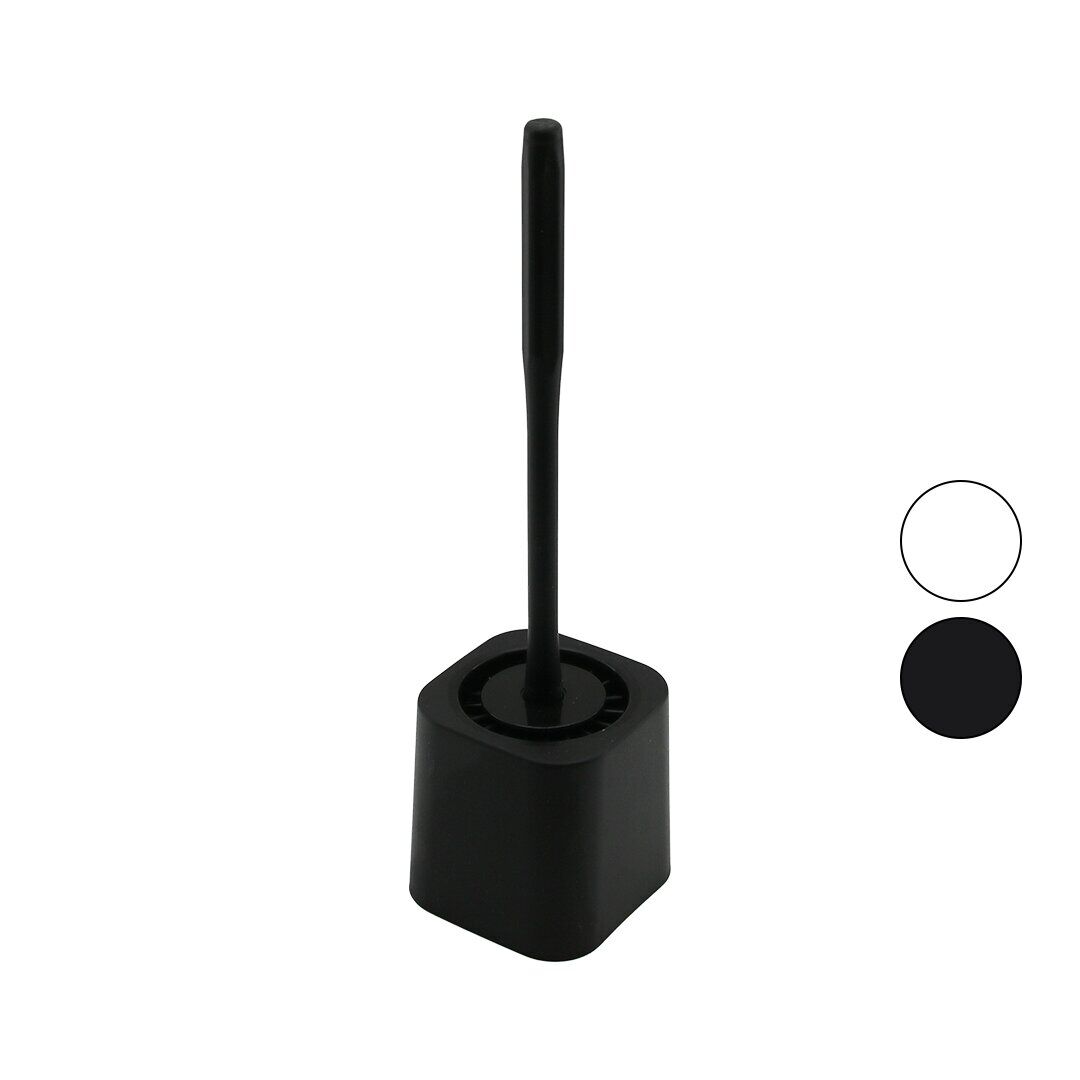 QLUX BSF-00978 ( SİLİKON ) WC & KLOZET FIRÇA SETİ ( PLASTİK SAP & HAZNE )*12=K                     qwe07