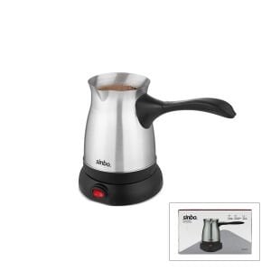 SİNBO SCM-9038 (ÇELİK) ELEKTRİKLİ CEZVE (TÜRK KAHVE MAKİNESİ & 6FİNCAN=500ML) (360° KABLOSUZ KULLANIM) (KATLANIR KULP)*8