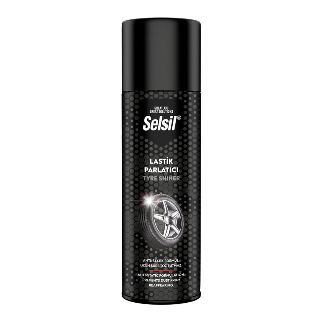SELSİL TAS-018 OTO & ARAÇ LASTİK PARLATICI & TEMİZLEYİCİ SPREY 500ML*24