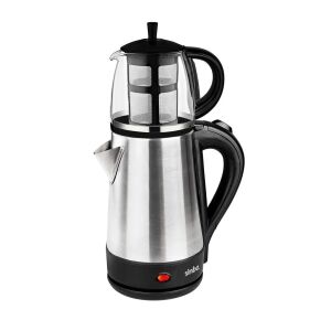 SİNBO STM-5836 ( CAM DEMLİKLİ ) ( ELEKTRİKLİ ) ( ÇELİK ) ÇAY SETİ  ( ÇAYCI ) ( 360° TABAN ) ( 1.7LT & 0.7LT ) ( 1600W ) *4