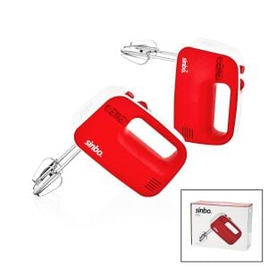 SİNBO SMX-2733 ( KIRMIZI ) EL MİKSERİ ( ÇELİK (ÇİFT) ÇIRPMA APARATI ) (150W) (3 KADEME HIZ) (ÇIRPICI ÇIKARTMA DÜĞMELİ & SAKLAMA BÖLMELİ)*12