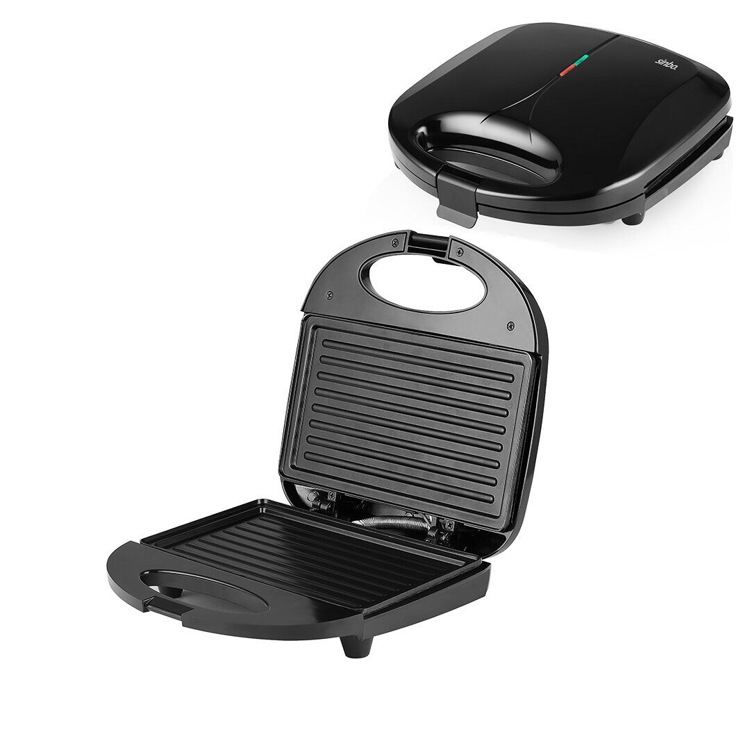 SİNBO SSM-2588 MİNİ ELEKTRİKLİ TOST MAKİNESİ ( 2 DİLİM ) ( YAPIŞMAZ YÜZEY & KİLİTLENEBİLİR KAPAK) ( 750W )*6