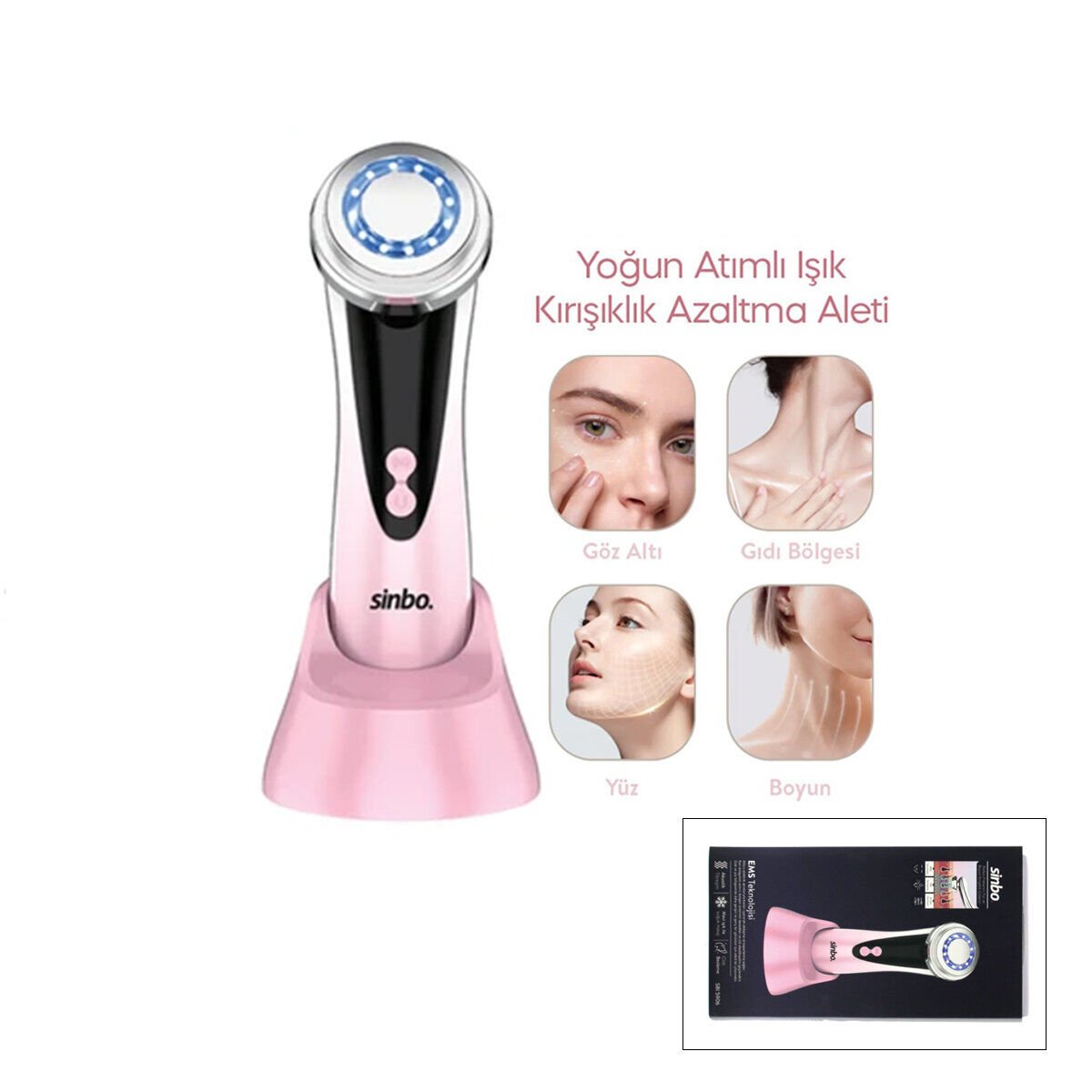 SİNBO SBI-5906 RADYO FREKANSLI ( YÜZ & BOYUN ) KIRIŞIKLIK GİDERİCİ*32