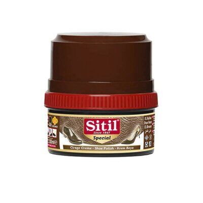 SİTİL ( 175ML & KOYU KAHVE ) KREM AYAKKABI BOYASI*12X4