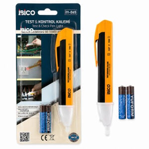 İBİCO İ11-065 İ12-097 ( DİJİTAL ) ( SENSÖRLÜ & LEDLİ & PİLLİ ) ELEKTRİK KONTROL KALEMİ*30X10