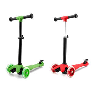SİSBRO MINI SCOOTER RIDEN SHINE BAYSA-1967 ( IŞIKLI ) SCOOTER ( 55X57-64-71CM ) ( FOSFORLU RENKLİ ) ( +2 YAŞ & 40KG MAX TAŞIMA )*8