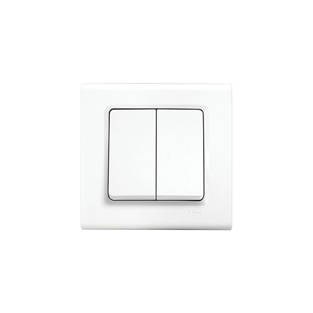 VİKO ( 9140 0002 ) LİNNERA S KOMÜTATÖR ( BEYAZ ) ( ÇERÇEVELİ )*15X10
