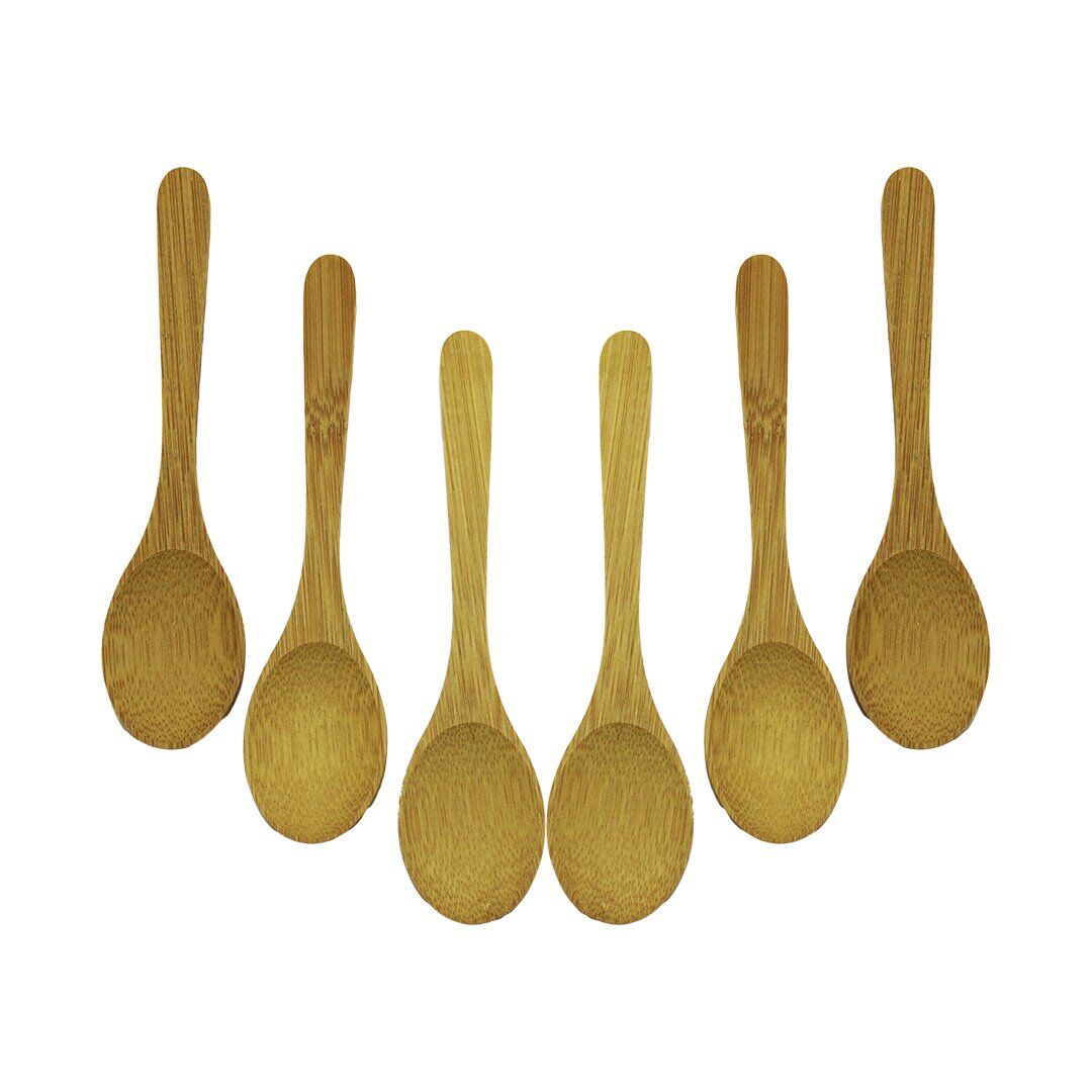 TATA BAMBOO & WOOD DMR-8467 ( 6PCS & OVAL ) AHŞAP BAMBU ( ÇAY KAŞIK ) SETİ*500