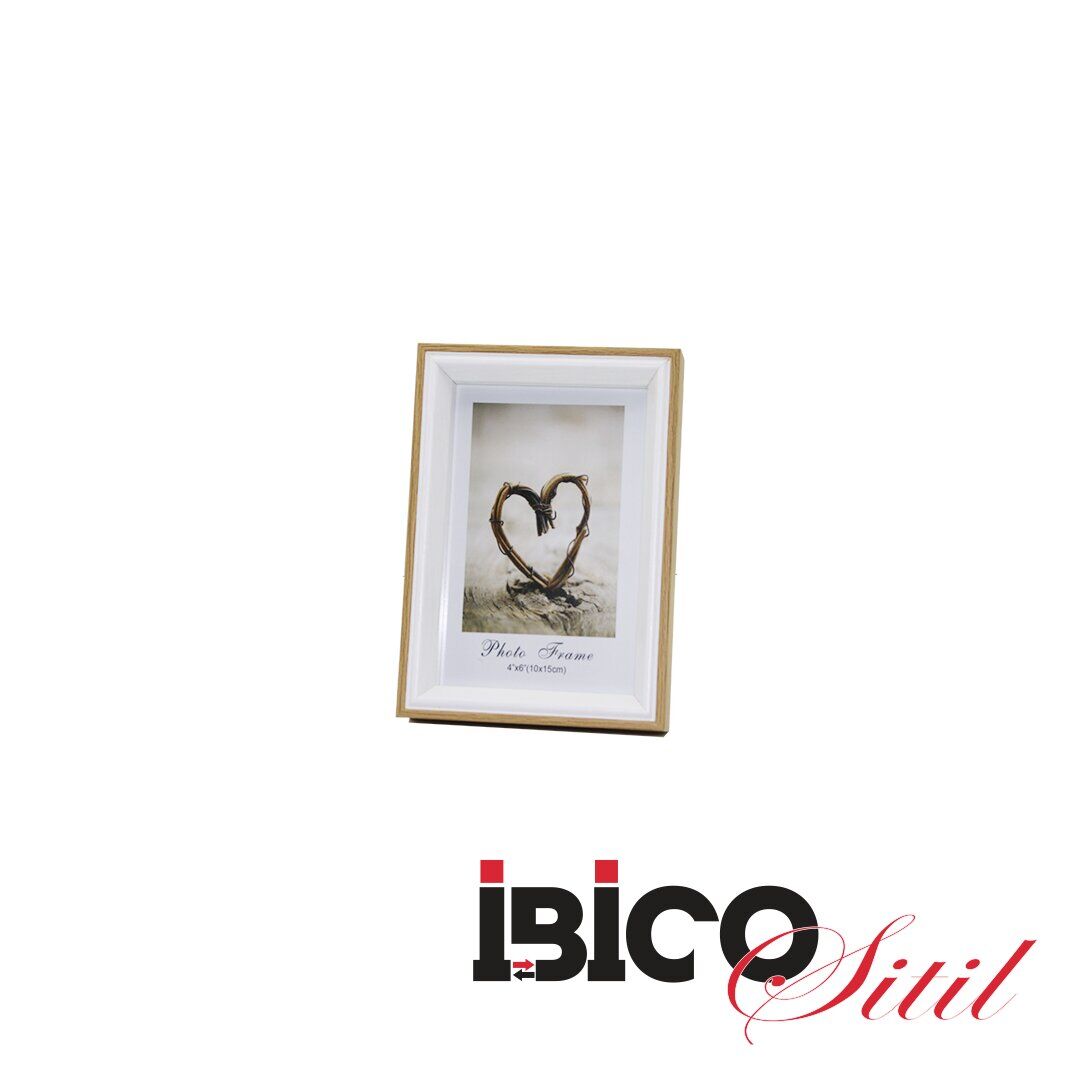 İBİCO İ12-030 ( 4''X6'' & 10X15CM ) ( KALIN & LÜX BAMBU & ÇİFT RENK ÇERÇEVE ) AHŞAP RESİM ÇERÇEVESİ*36=K