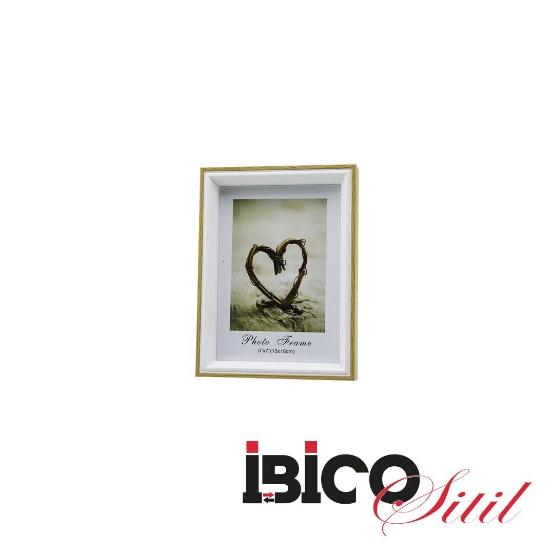 İBİCO İ12-031 ( 5''X7'' & 13X18CM ) ( KALIN & LÜX BAMBU & ÇİFT RENK ÇERÇEVE ) AHŞAP RESİM ÇERÇEVESİ*36=K