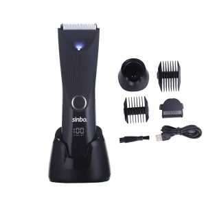 SİNBO SHC-1908 ( USB ŞARJLI & LCD GÖSTERGELİ ) STANDLI SAÇ & SAKAL KESME TRAŞ MAKİNESİ ( SU GEÇİRMEZ )*12